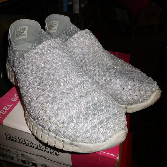9M SKECHERS GO WALK SMART TWILIGHT SILVER - Picture 3 of 13